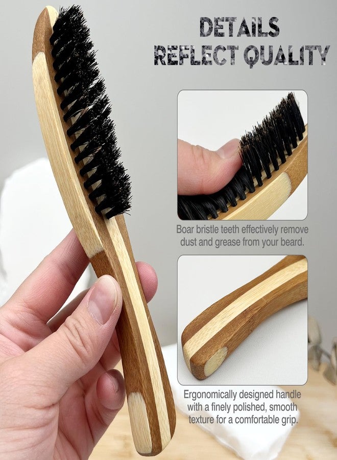 Zoolinn Beard Brush for Men – Ergonomic Curved Design for Beard & Mustache Grooming and Styling – Promotes Beard Growth – Portable and Travel-Friendly - Image 4